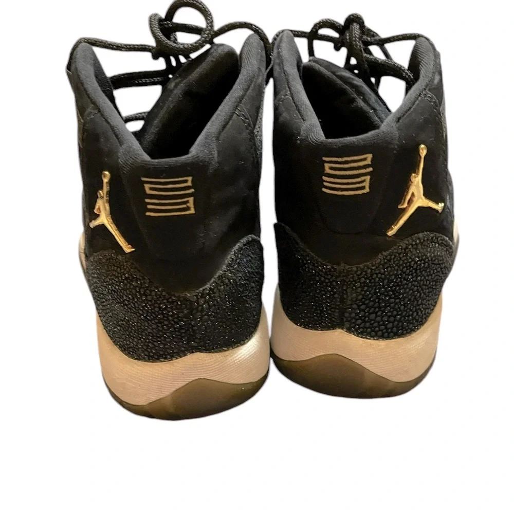 ❤️❤️ Air Jordan 11 Retro Perm HC Black & Metallic Gold With White Base